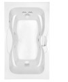 Rectangle Tub, Figure 8 Bathing Well, Grab Bar, Center Drain