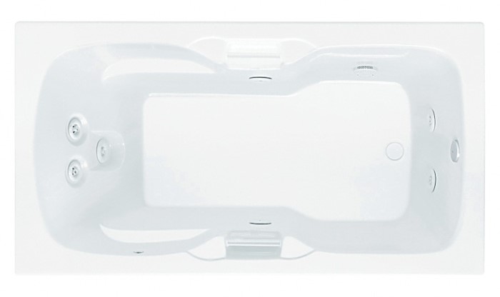 Laguna, Rectangle Bath with Integral Grab Bars