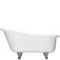 Claw Foot Slipper Tub, Rolled Rim