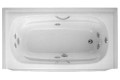 Rectangle Tub with End Drain, Oval Basin, Armrests