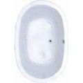 Modern Oval Air Tub with Center Drain, Room for 2