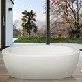 Oval Freestanding Bath with Wide Rim
