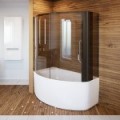 Side View of Tub and Shower