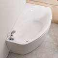 Corner Tub, Skirt on 2 Sides, Oval Interior