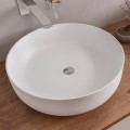 Round Vessel Sink, Shown in White