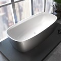 Oval Bath with Slightly Curving Sides, Shown in Gunmetal