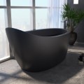 Oval Slipper Bath with Modern Style, Shown in Black