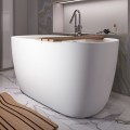Oval Freestanding Tub, Curving Sides, Flat Rim