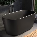 Graphite Black Small Oval Bath