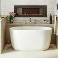 Small Oval Freestanding Bath with Thin Rim