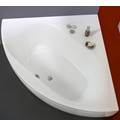 Top View Olivia, Corner Bath with Oval Bathing Well