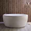 Round Freestanding Tub with Modern Rim