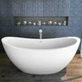 Modern White Double Slipper Bathtub