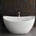 Modern White Double Slipper Bathtub