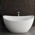 Modern Double Slipper Freestanding Bathtub