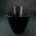Side View, All Matte Black Bath, Rounded Sides