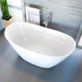 Glossy White Freestanding Slipper Bath