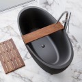 Front View, Black Bathtub