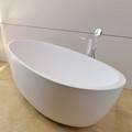 Modern Freestanding Tub with Curved Sides