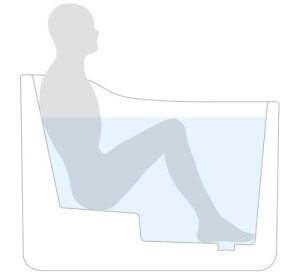 Integral Seat for Seated Soaking