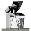 Modern Single Hole Sink Faucet with Vertical (Bottom) Water Flow Spout