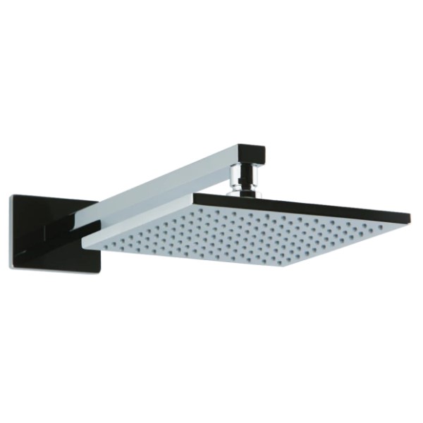 Modern rectangle rainhead, wall mount