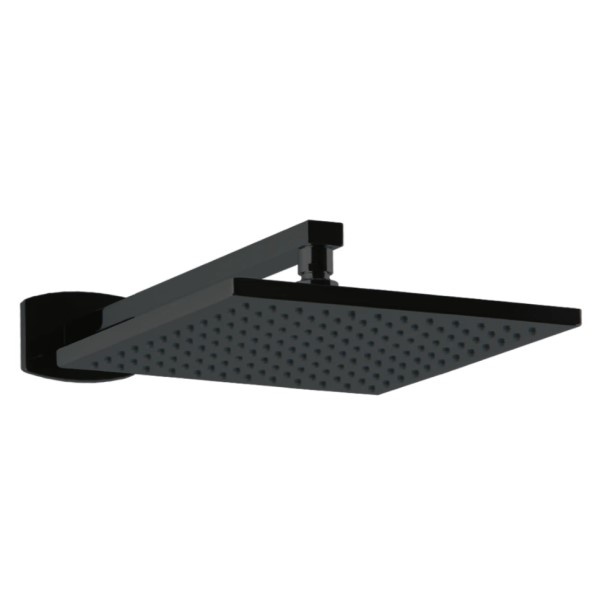 Modern Square Rainhead with Safire Wall Plate