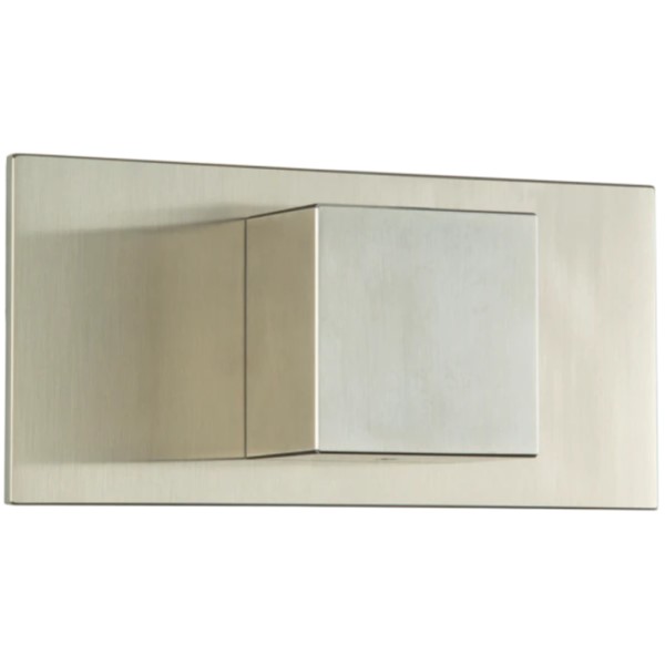 Cube Handle on Rectangle Back Plate
