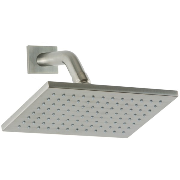 Modern Square Rainhead with Square Wall Plate