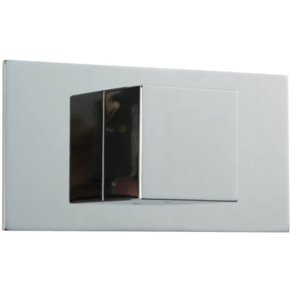 Single Square Knob, Rectangle Pressure Balance Back Plate
