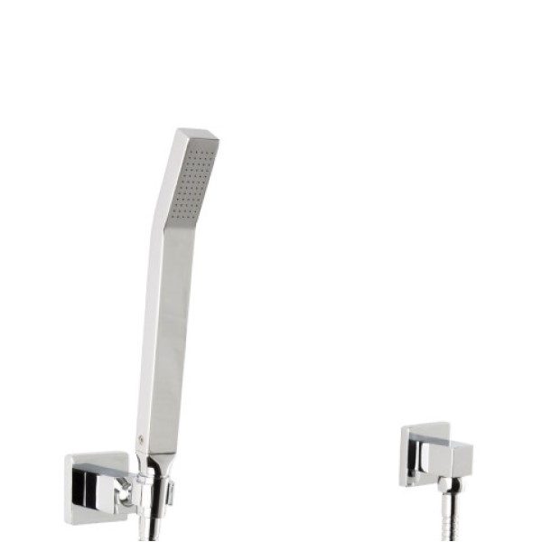 Rectangle wall mount handshower on hook, separate supply