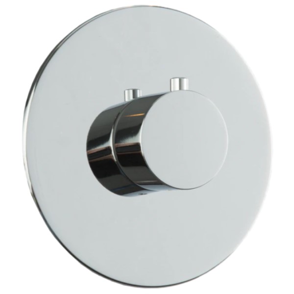 Modern Thermostatic Control with post lever and round plate
