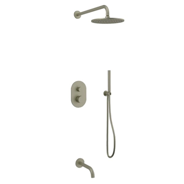 Tub & Shower Set with Hand Shower & Wall Shower