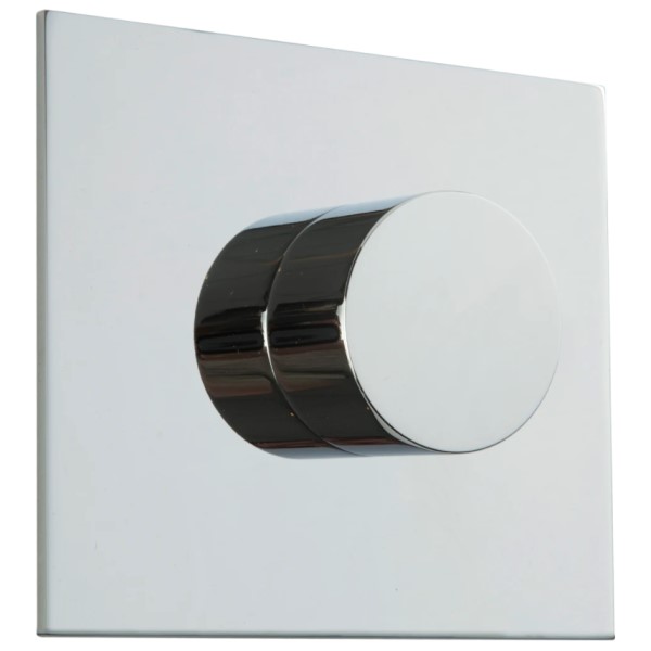 Round Knob, Square Back Plate, Pressure Balance Control