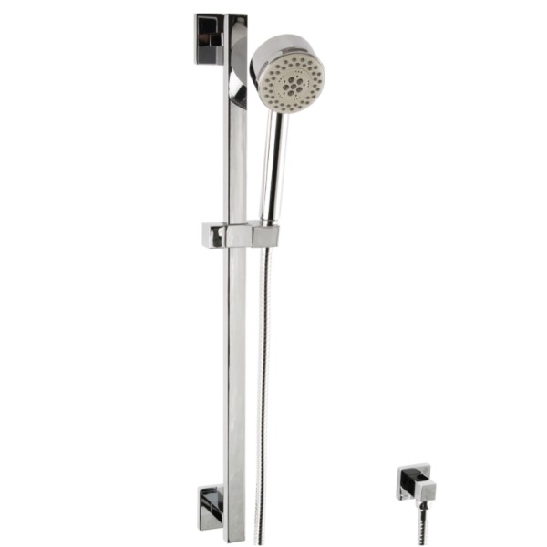 Round Hand Shower, Separate Wall Connection, Slide Bar