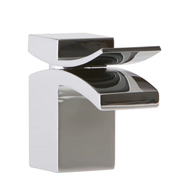 Modern Single Hole Sink Faucet with Bottom Water Flow Spout