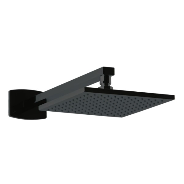 Modern Square Rainhead with Safire Wall Plate