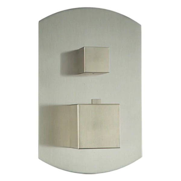 Square Handle, Square Plate with Rounded Sides Thermostatic Control