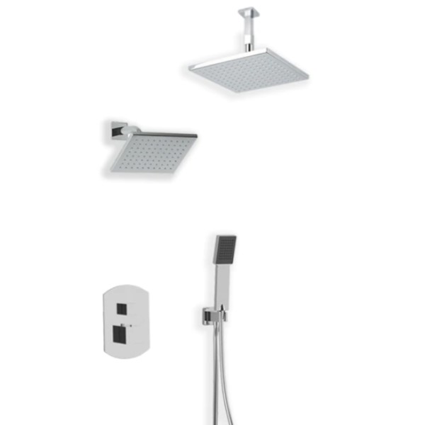 Hand Shower, Wall Shower and Ceiling Shower Set
