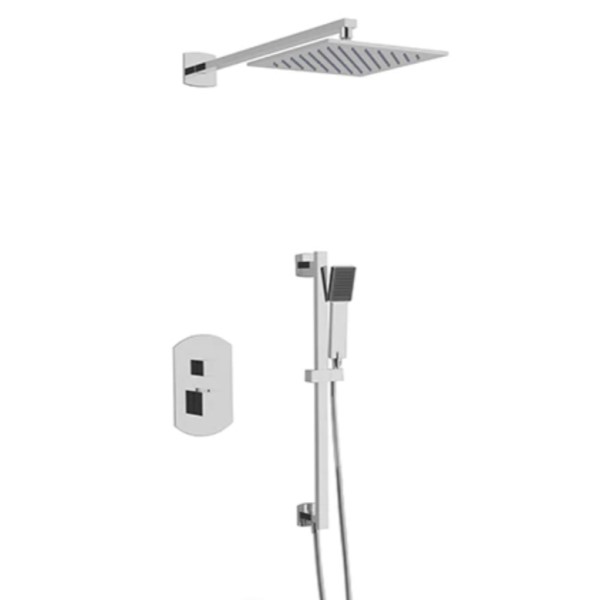 Hand Shower on Slide Bar, Wall Shower Head Set