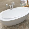 Soaking Tub, Raised Backrest, Wide Rim