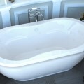 Soaking Tub, Figure 8 Bathing Well, Center Side Drain
