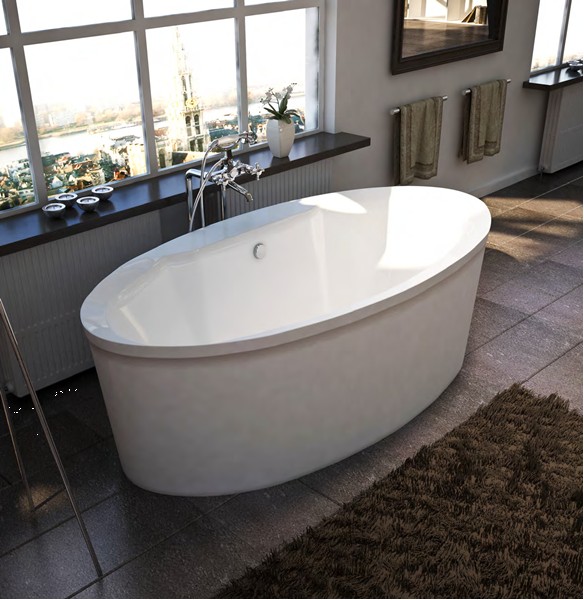 Atlantis Suisse Freestanding Whirlpool Soaking Air Bathtub