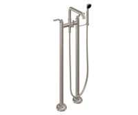 Freestanding 2 Post Tub Filler, Squared Spout, Lever Handle