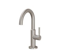 Curving Spout, Side Lever Control - Short, Thin Stick Handle