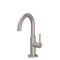 Curving Spout, Side Lever Control - Short, Thin Stick Handle