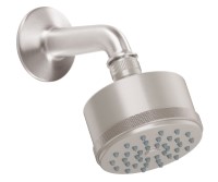 Round Shower Head with Knurl Trim