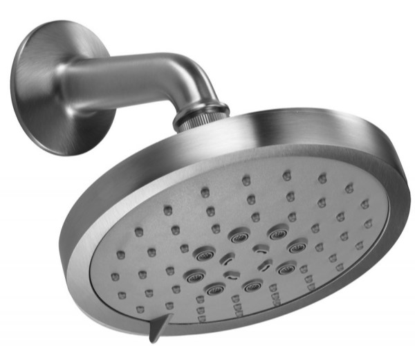 Round Multi-Function Showerhead with Arm