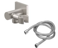 Square Style Supply & Swivel Handshower Hook and Hose