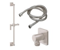 Metal Lever, Square Detail Supply, Handshower Bar and Hose